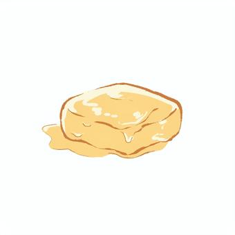 溶けたバター 溶けたバター バター,溶けた,溶けたバター,パン,マーガリン,食べ物のイラスト素材