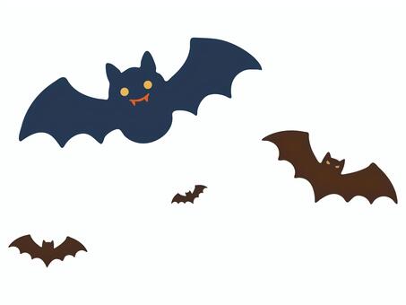 ハロウィンイラスト　吸血コウモリ ハロウィン,手描き,シルエット,halloween,イラスト,コウモリ,秋,10月,アイコン,動物のイラスト素材