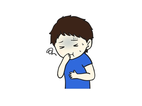 吐き気 吐き気,人物,男の子,男性,体調不良,気持ち悪い,病気,嘔吐,熱中症,食べすぎのイラスト素材