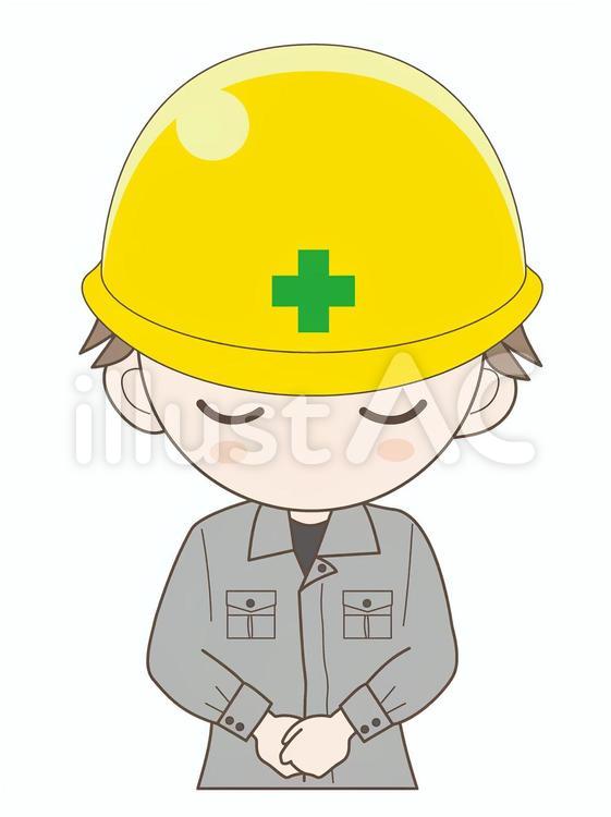 工事中の案内B 工事,作業員,土木のイラスト素材