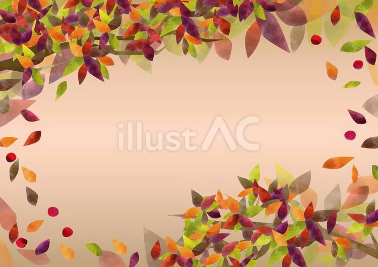 秋の葉 秋,紅葉,葉っぱのイラスト素材