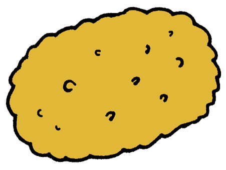 コロッケ コロッケ,いも,じゃがいも,揚げ物,フライ,惣菜,おやつ,軽食,小腹,おかずのイラスト素材