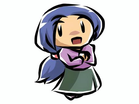 青髪の女の子