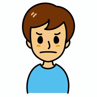 若い男性　怒り顔 怒り顔,男性,不満,顔,青年,怒る,若者,20代,30代,40代のイラスト素材