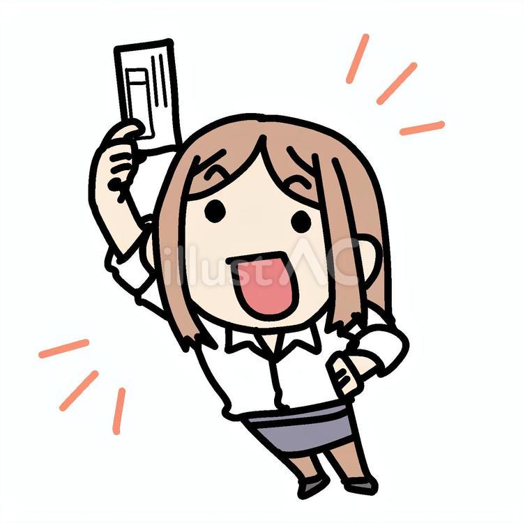 投票用紙と女性 女性,投票用紙,選挙のイラスト素材