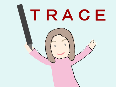 トレース(敷き写し) トレース,敷き写し,なぞり,薄紙,透かしのイラスト素材