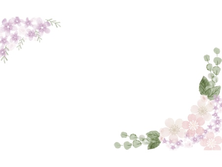 桜のくすみカラーフレーム(文字なし) 桜のくすみカラーフレーム(文字なし) 桜,さくら,お花,フレーム,植物,シック,シンプル,水彩,小花柄,花のイラスト素材