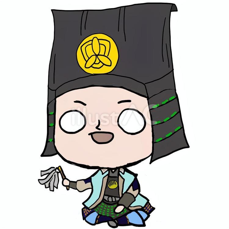 ゆるい竹中半兵衛さん 竹中半兵衛,竹中重治,今孔明のイラスト素材