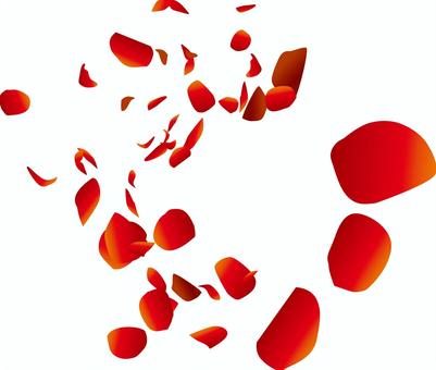 花びら散る 花びら,散る,バラ,植物,赤い,可憐,儚い,上品,イメージのイラスト素材