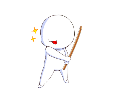 チャンバラ チャンバラ,木刀,素体,キャラ,刀,武のイラスト素材