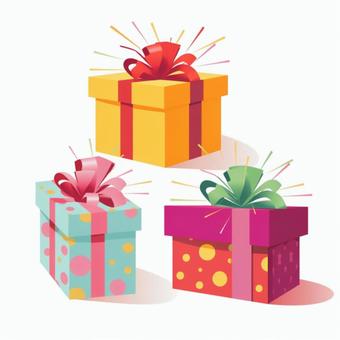 Various gift boxes 9, Various gift boxes 9, kothak saiki, a hadiah, hadiah,