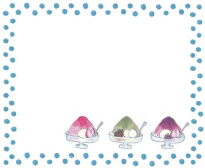 Shaved ice frame, , JPG and PNG