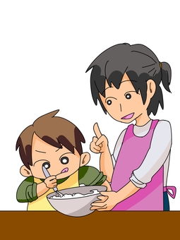 親子活動 親子,活動,料理,カラー,子供,大人のイラスト素材