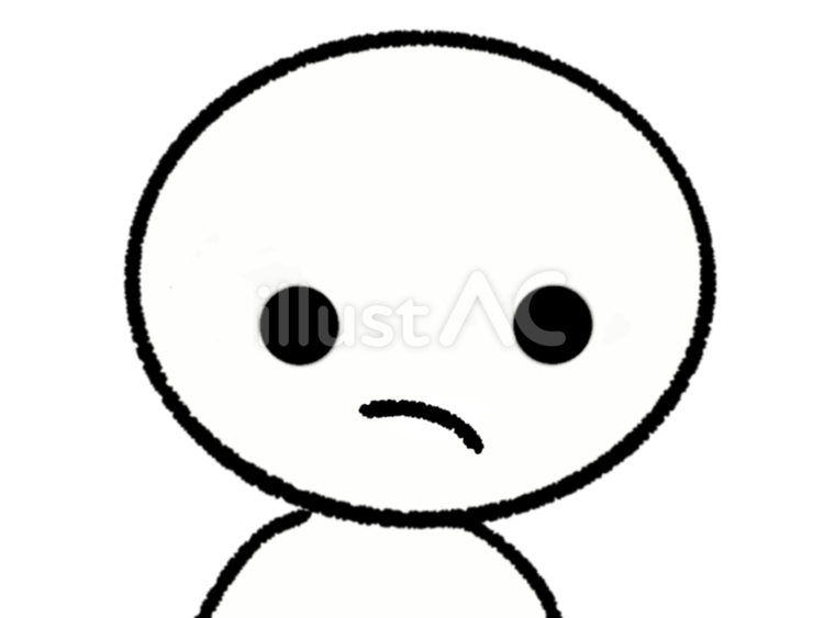 口角下がってる人 人,子供,大人のイラスト素材