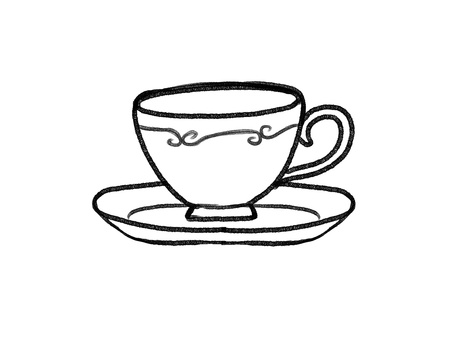 ティーカップ線画