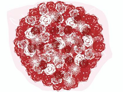 バラの花束