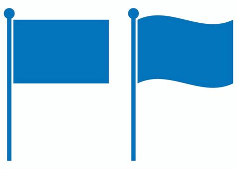旗のシルエット アイコン 青 旗,フラッグ,フラグ,アイコン,シルエット,シンボル,応援,フェステイバル,イベント,催しのイラスト素材