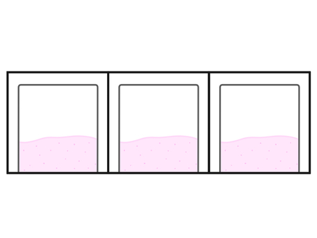連なった袋に入ったピンクの粉薬 薬,粉,袋,四角,包装,ドラッグストアのイラスト素材