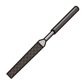 やすり やすり,加工,木工,金属,柄,刃,持ち手,表面,灰色,道具のイラスト素材