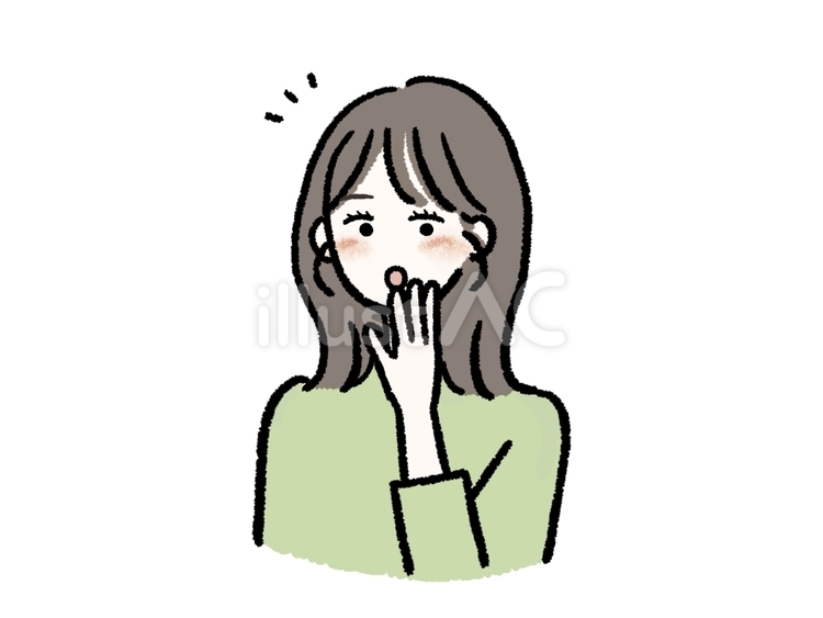 何かに気が付く女性イラスト - No: 27394376｜無料イラスト・フリー素材なら「イラストAC」