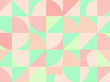 146.背景 幾何学模様,ジオメトリック,パターン,模様,シームレス,背景,パステルカラー,ピンク,ミント,グリーンのイラスト素材