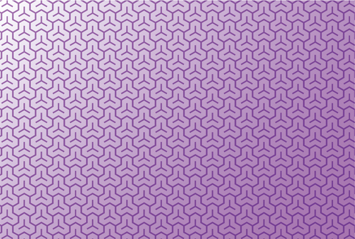 ハガキサイズの和柄の毘沙門天亀甲の紫