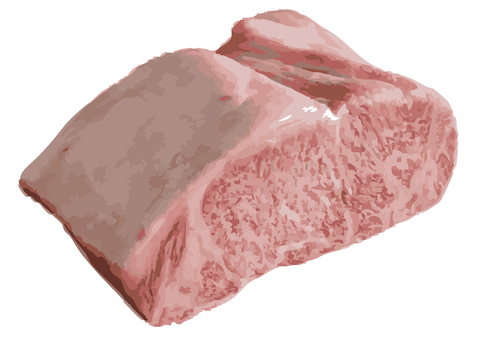 牛肉6 牛肉,肉,生肉,生,ステーキ,ビーフ,霜降り,断面,食べ物,ブロック肉のイラスト素材