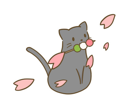 Dango over flowers_black cat, , JPG và PNG