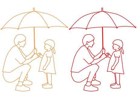 Show an umbrella 4, parenting, brothers, sister, JPG and PNG