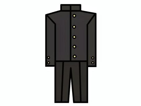 学ラン 学ラン 学ラン,制服,服装,ユニフォーム,中学生,高校生,イラストのイラスト素材