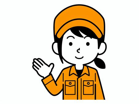 Female guide worker Simple, JPG, PNG and EPS Female guide worker Simple, male, operator, hat, JPG, PNG and EPS