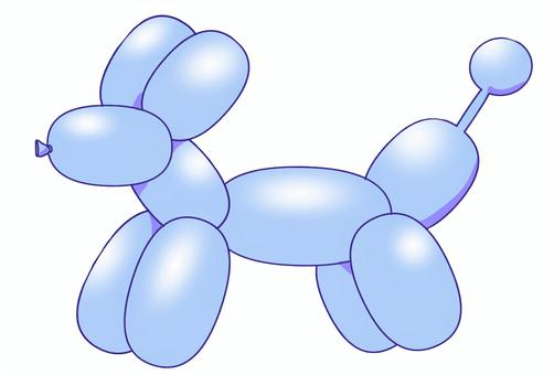 Illustration, balloon art, balloon, blue, 