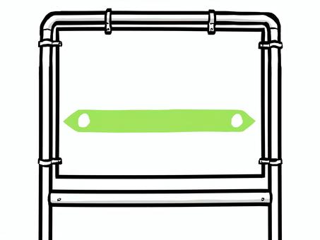 筆タッチの駅名標 1 （交通・鉄道） 駅名標,駅名板,駅名,筆,フレーム,枠,行き先,行き先案内,標識,駅のイラスト素材