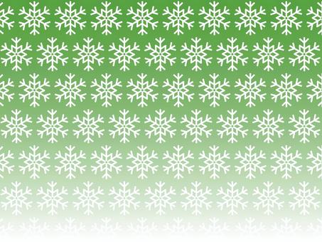 雪の結晶の背景_緑