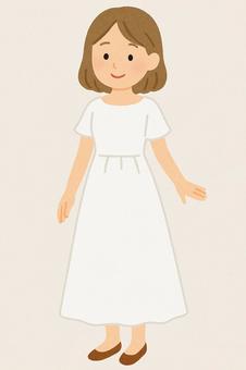 白いワンピース