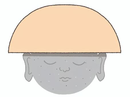 お地蔵さん お地蔵さん,笠,顔,可愛い,お知らせ用,宣伝用,pop調,手描き,挿絵,ワンポイントのイラスト素材