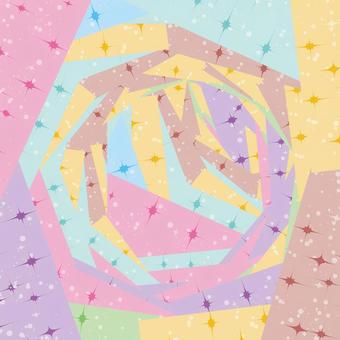 パッチワーク　　 パッチワーク,重なる,星,キラキラ,星空,模様,シンプル,背景,カラフルのイラスト素材