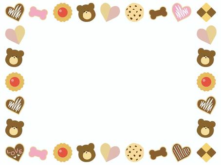 Sweets (cookies, baked sweets) frame, , JPG and PNG