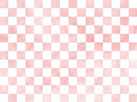 水彩ピンクの市松模様背景 ピンク,和柄,背景,テクスチャ,水彩,かわいい,和紙,市松,壁紙,シンプルのイラスト素材