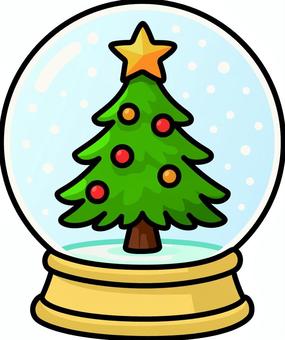 金のスノードームです。