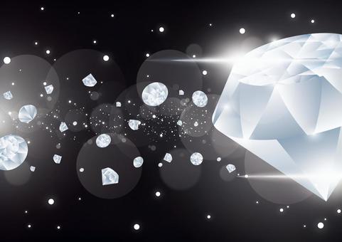 洗練されたダイヤモンドの背景素材 ダイヤモンド,宝石,結晶,光,パーティクル,フレア,背景のイラスト素材
