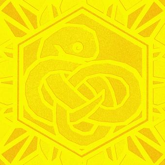 シームレスなモザイク　干支 卯　o 