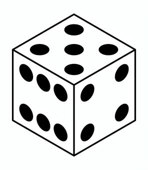 サイコロの5 サイコロ,5,おもちゃ,ホビー,遊び,双六,道具,物のイラスト素材