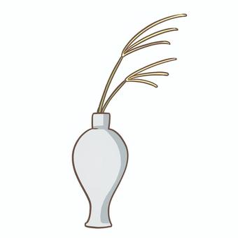 お月見　ススキ ススキ,七草,植物,花瓶,お月見のイラスト素材