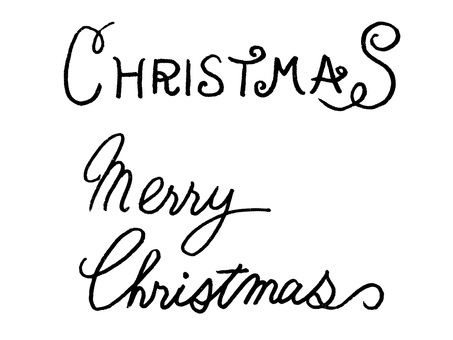 【マーカー】クリスマスロゴ merrychristmas,christmas,クリスマス,メリークリスマス,文字,タイトル,テキスト,ロゴ,英語,フォントのイラスト素材