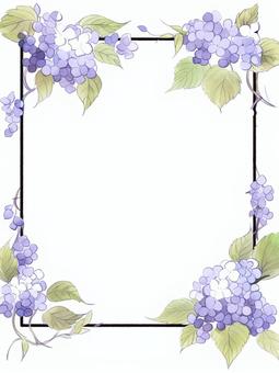 hydrangea frame, , JPG