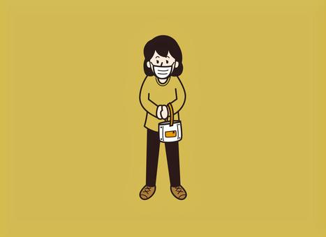街の奥さん 街の奥さん 人,女性,奥さんのイラスト素材