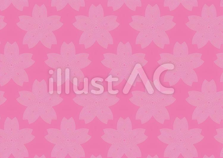 シンプルな桜模様の背景イラスト素材 桜模様,背景,壁紙のイラスト素材