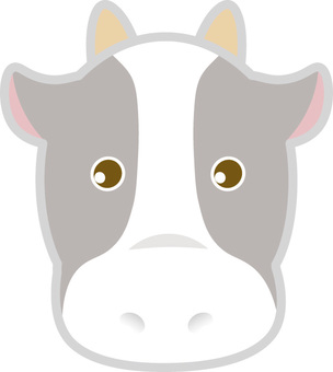 Cow (with one), a cow, animal, mammalian, JPG and PNG