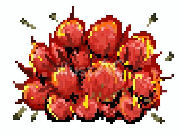 【一点物アートF3号】Explosion,03-爆発- 【言葉アート/イラスト】 Free Vectors | explosion pixel art